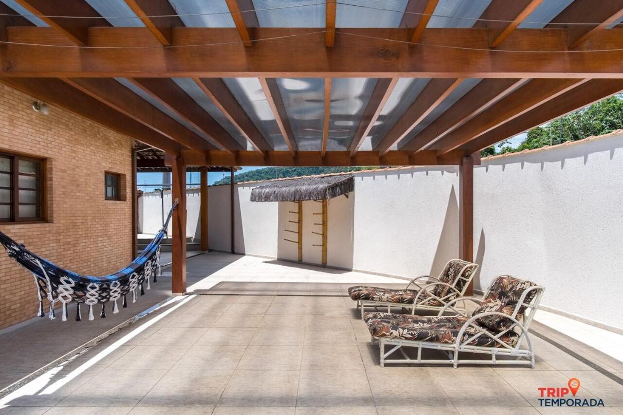 Casa Na Grande Com Piscina, Churrasqueira E Ar Condicionado - 04 Ubatuba